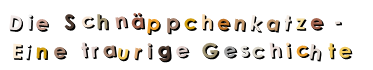 Die  Schnäppchenkatze -  Eine  traurige  Geschichte